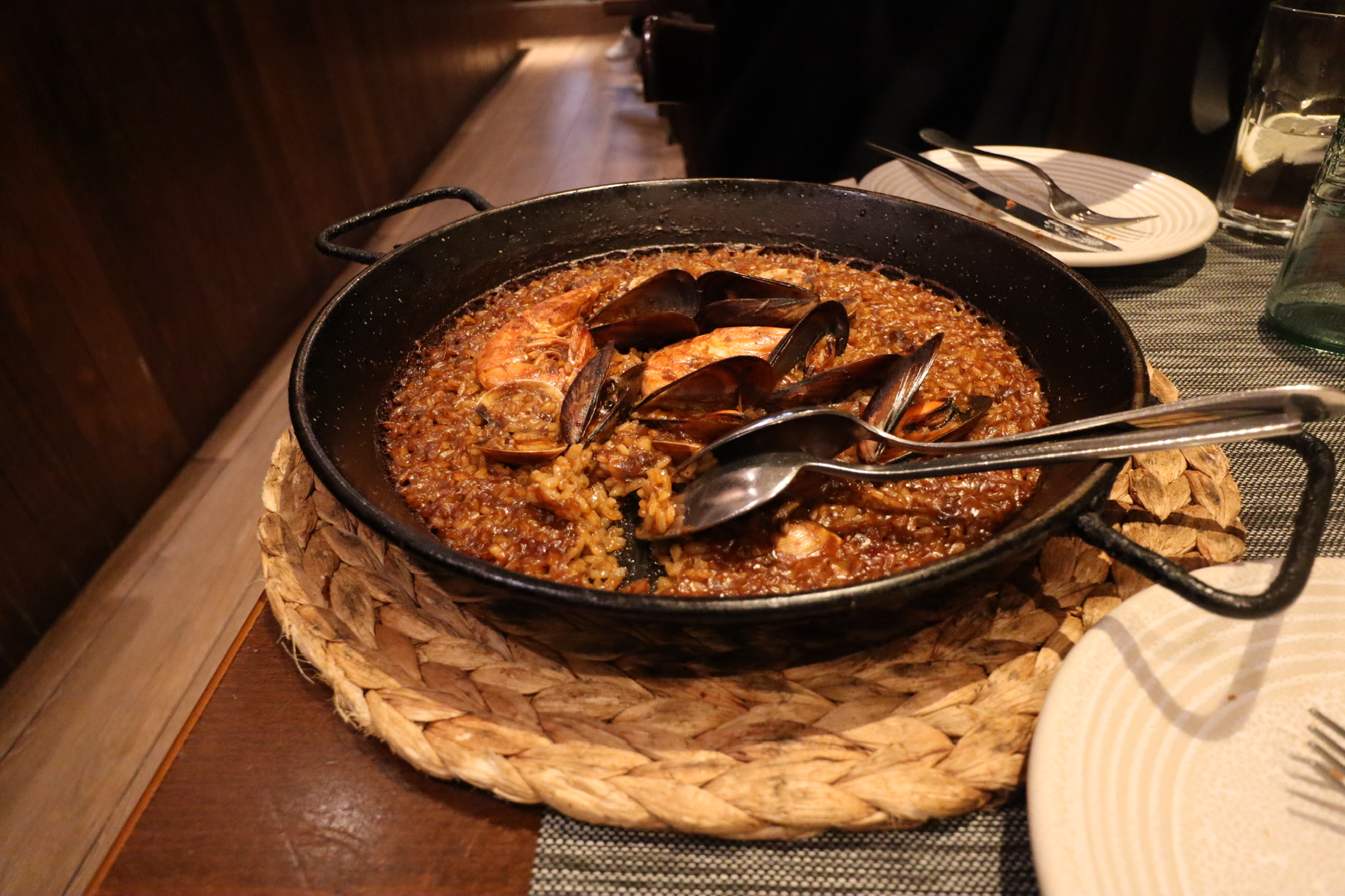 海鮮のパエリア